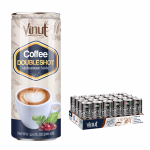 Café Robusta 250ml Café Boisson VINUT 24 canettes par carton peut OEM ODM Marque Privée Non OGM Sans Produits Laitiers Sans Gluten - Product Image 1