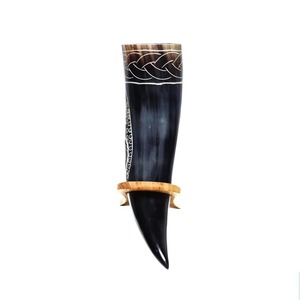 Eco Friendly Viking Drinking Horn Handmade Natural Horn <b>Cup</b> For Traditional Beverages Medieval Parties Available At Best Price - Product Image 1