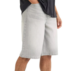 Made in Best Material Lightweight <b>Men's</b> <b>Drawstring</b> Knitted Solid Casual Mid Waist High Quality Breathable <b>Jeans</b> Shorts - Product Image 1