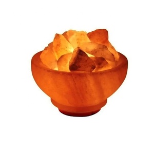 Lámparas de Sal Rosa del Himalaya Ecológicas y Naturales, Talladas a Mano, Cuenco de Roca, Bola de Sal, Decoración para Halloween y Navidad, Pakistán - Product Image 5