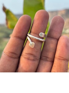 Adjustable Heart Silver Ring Handmade 925 Sterling Silver Open Love Ring Minimalist Dainty Promise Jewelry Gift for Her - Product Image 6