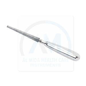 Lima ortopédica de doble punta AL MIDA Putti, de acero inoxidable, manual, de calidad premium, para uso hospitalario, con certificación CE Clase II - Product Image 2