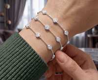 Bracelet perlé en argent 925 Better Star High avec diamant de laboratoire certifié IGI, serti, pour mariée, fiançailles, fête, bijoux pour femme