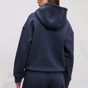 Custom Logo Women's Oversized <b>Hoodie</b> Sweatshirt Long Sleeve Pullover Pocket Hip Hop Loose Fit Winter Casual Wear - Product Image 3