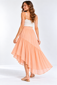 Falda escalonada de algodón voile para mujer – Falda de verano ligera de 100 GSM, tela de algodón suave - Product Image 4