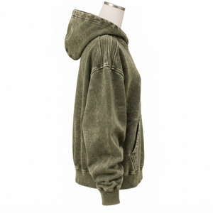 Sudadera con Capucha para Mujer, Lavado Ácido, Premium, Estilo Relajado, Material Duradero, para Uso Casual y Moda de Temporada - Product Image 3