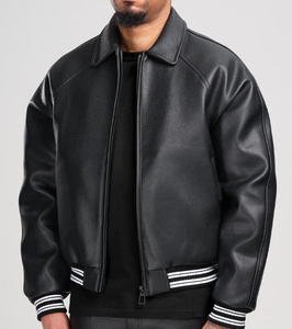 Wholesale High Quality Casual Genuine <b>Mens</b> <b>Leather</b> <b>Jacket</b> Custom logo Designer Blank Plus Size <b>Mens</b> Aviator <b>Jackets</b> - Product Image 3
