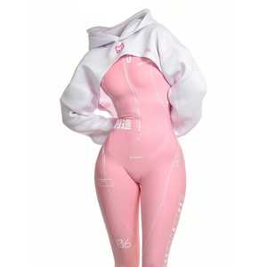 Combinaison de sport et de yoga pour femme, style mécanique futuriste cyberpunk, avec logo d'équipe de championnat, couleur Racing Photo - XL - Product Image 1