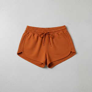 Women's Light Summer Shorts Breathable Fabric <b>Elastic</b> Waist Casual Wear Shorts OEM Bulk Manufacturer - Product Image 1