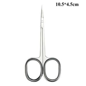 กรรไกรตัดหนังกำพร้าแบบโค้ง ด้ามจับกันลื่น ทำจากสแตนเลส สำหรับตัดหนังกำพร้าและเล็บ - Product Image 3