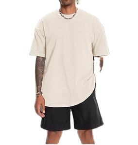 Camisetas Extra Grandes Personalizadas de Último Diseño, Transpirables, Orgánicas, 100% Algodón, Hombros Caídos, Camiseta Holgada para Hombre - Product Image 1