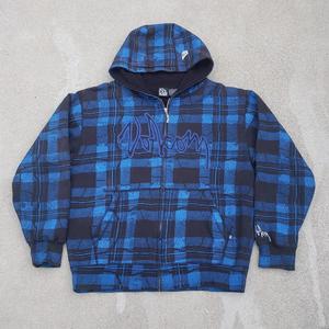 450gsm Men Hoodie with rhinestones, distressed , DTF print in French Terry Hoodie Distressed Effect Waffle Lining Fabric - Product Image 1