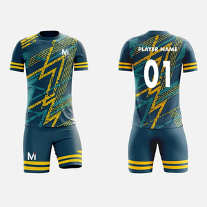 Uniforme de Fútbol Personalizado de Calidad Internacional, Conjunto Profesional para Equipo de Fútbol, Impresión por Transferencia de Calor, Transpirable, 100% Tallas Grandes - Product Image 1