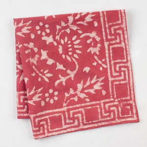Pink Color Hand Made Blocks Printed Indian <b>Bandanas</b> for Women 100% Cotton Face Wrap Cover <b>Bandanas</b> - Product Image 3