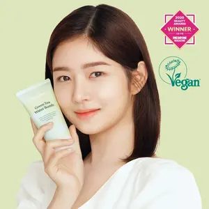 Bonajour 100mL Bomba de agua de té verde Crema facial de alta calidad - Product Image 1