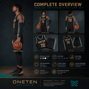 Ensemble de maillot de basket-ball pour homme, débardeur sans manches et short noir uni, respirant, anti-transpiration, polyester, taille élastique, athlétique - Product Image 4