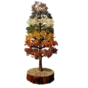 Wholesale Handmade <b>Large</b> Seven Chakra Crystal Tree With 5000 <b>Beads</b> Natural Gemstone Feng Shui Bonsai Money Tree For Decoration - Product Image 3
