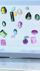 Lote de Gemas Sueltas de Turmalina Multicolor Natural, Gemas Facetadas de Formas y Colores Variados al por Mayor para la Elaboración de Joyas - Product Image 3