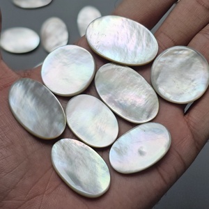 Lot de cabochons en nacre naturelle, vente en gros, pierres précieuses en nacre d'eau douce pour la fabrication de bijoux - Product Image 3