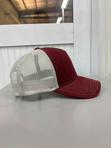 Vietnam Manufacturing Trucker Hat with Custom Logo 5 Panel Structured Grey Breathable Mesh Back for Adult Daily Outdoor Apparel - Product Image 4
