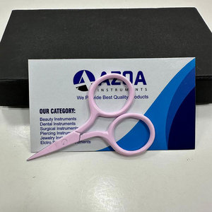 <b>Light</b> Pink Color Mini Stainless Steel Embroidery Scissors Fine Tip Thread Cutter for Sewing Craft Needlework Precision Work - Product Image 2