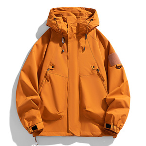 <b>Men</b>’s Branded Cargo <b>Jacket</b> with Custom Logo Print – Stylish <b>Utility</b> Coat with Premium Craftsmanship for Modern <b>Men</b> - Product Image 3