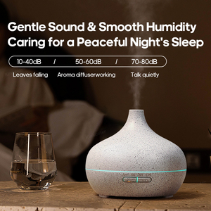 Hạt gỗ hương thơm tinh dầu khuếch tán 300ml siêu âm độ ẩm hộ gia đình điện 7 màu hương thơm khuếch tán điều khiển từ xa - Product Image 4