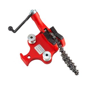 Morsa a catena da banco in acciaio resistente da 1/8 di pollice, capacità tubi 5 pollici, ganasce rivestite in neoprene per presa ottimale, design a vite, manovella - Product Image 2