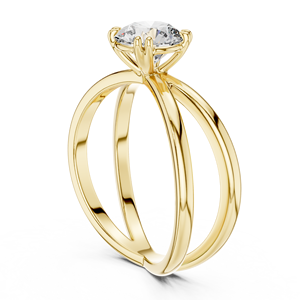 Custom 925 Sterling Silver Moissanite <b>Diamond</b> Engagement <b>Ring</b> Wholesale Fine Jewelry Manufacturer OEM ODM Factory Supplier - Product Image 3