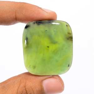 Alta calidad 100% Natural nefrita Jade forma radiante cabujón piedra preciosa suelta parte posterior plana forma libre piedra preciosa para hacer joyería OEM - Product Image 3