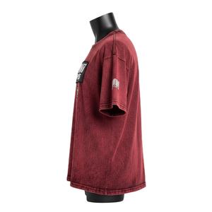 T-shirt femme délavé à l'acide en coton jersey premium GSM, couleur vintage douce, avec impression de logo personnalisé en silicone - Product Image 3