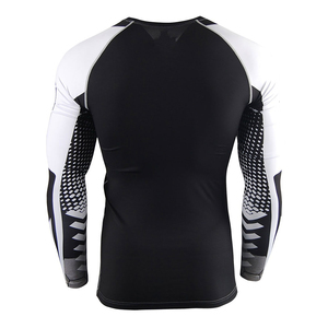 <b>Men's</b> Long Sleeve Rash Guard <b>Compression</b> <b>Shirt</b> Four Way Stretch Base Layer for Gym Surfing Running Factory Direct - Product Image 6