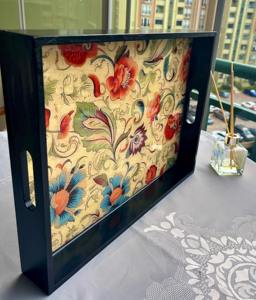 Bandeja de Madera Impresa Romántica para Regalo de Aniversario, Bandeja de Madera Impresa para Decoración de Ocasiones Especiales, Suministro de Platos para Servir al por Mayor - Product Image 1