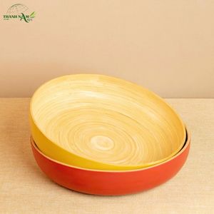 Spun Bamboo Disposable Eco-Friendly Handmade Serving Bowl <b>for</b> Party & Home Use - Product Image 2
