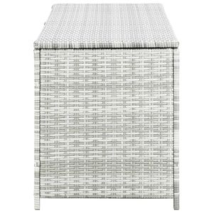 59.1 grigio chiaro "x 19.7" x 23.6 "scatola di stoccaggio da giardino in Poly Rattan - Product Image 4