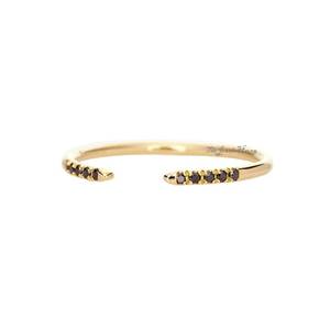 Round Cut Black SpinelCuff Ring <b>Solid</b> 925 Sterling <b>Silver</b> Handmade Size Women's Wedding & Party Ring For Her Fashion Jewelry - Product Image 4