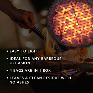 Master the Art of Heat Control: <b>Light</b> the Bag, Natural Coconut <b>Shell</b> Briquettes Deliver Predictable Results - Product Image 5