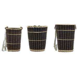 Sac à dos en saule naturel pour bûches de bois de chauffage avec sangles de transport 17,5'' x 14,6'' x 19,7'' pour paniers à linge - Product Image 4