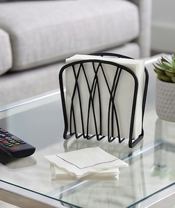 Porte-serviettes en fer massif noir de qualité supérieure avec un design élégant, parfait pour les hôtels, les restaurants et les articles de table - Product Image 4