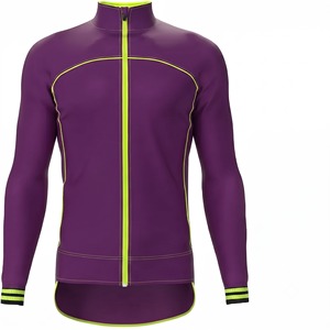 Maillot de cyclisme réversible à manches longues pour femme, personnalisable, entièrement zippé, respirant, pour vélo de route, avec logo avant, OEM, en polyester - Product Image 1