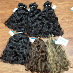 Extensiones de Cabello Humano con Trama Ondulada de Color de Moda 2025, Doble Trama, Vietnam, Cutícula Alineada - Product Image 3