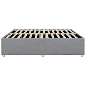 Cadre de lit gris clair, produit en tissu pour la décoration intérieure - Product Image 5