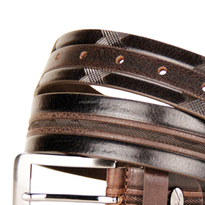 Cinturones de cuero informales para hombre con logotipo personalizado, accesorios de cuero genuino de moda duraderos, hebilla de aleación para uso diario, venta al por mayor - Product Image 6