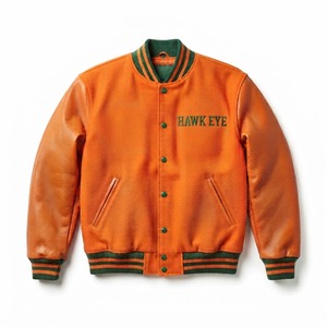 Chaqueta Varsity de Lana Oversize para Hombre Hawk Eye Sports, Estilo Urbano, Invierno, con Botones, Tallas Grandes, Secado Rápido, Bordado Frontal - Product Image 4