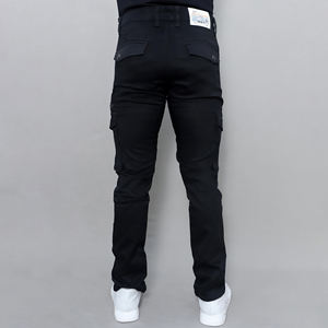 Nuevo Diseño de Jeans para Hombre, Corte Ajustado y Jeans Negros Elásticos de Tiro Medio para Hombre - Product Image 4