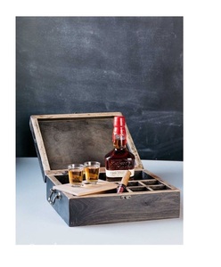 Soporte de madera resistente para botellas, estante de almacenamiento de vino para encimera de cocina, organizador de madera natural maciza para bar en casa - Product Image 2