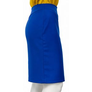 Women Blue Pencil <b>Skirt</b> High Waist Slim Fit <b>Office</b> Business Formal Knee Length Elegant Stretch Bodycon <b>Skirt</b> Ladies Workwear - Product Image 4