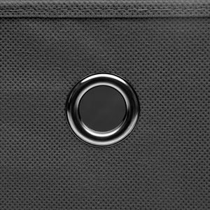 Juego de 4 Cajas de Almacenamiento de Tela No Tejida Gris, 100% Poliéster, para Organización de Ropa - Product Image 5