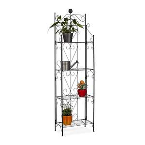 Support de plantes en métal pour intérieur et extérieur, étagère à fleurs multi-niveaux, présentoir en fer, support de rangement d'angle, décoratif pour jardin et balcon - Product Image 6