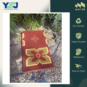 Manufacturer of Good Quality Waterproof and Double-Sided Outdoor Round Carpets 100% Polypropylene Plastic <b>Roll</b> <b>Mat</b> from Thailand - Product Image 4